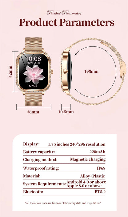 New For HUAWEI FIT3 Smart Watch Women 1.75" HD Display Heart Rate Sport Fitness IP68 Waterproof BT Call Smartwatch For Lady Gift