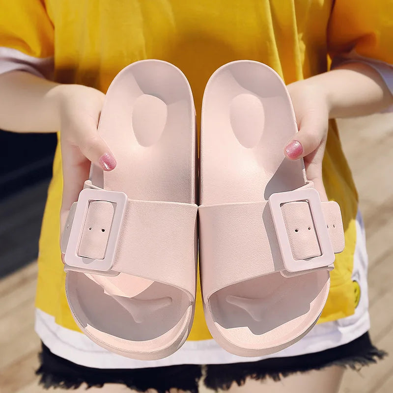 EVA Slippers Women's New Fashion Slippers Outside Flat with Casual Home Slipper Soft Sole Comfortable Sandals Women Ladies Shoes