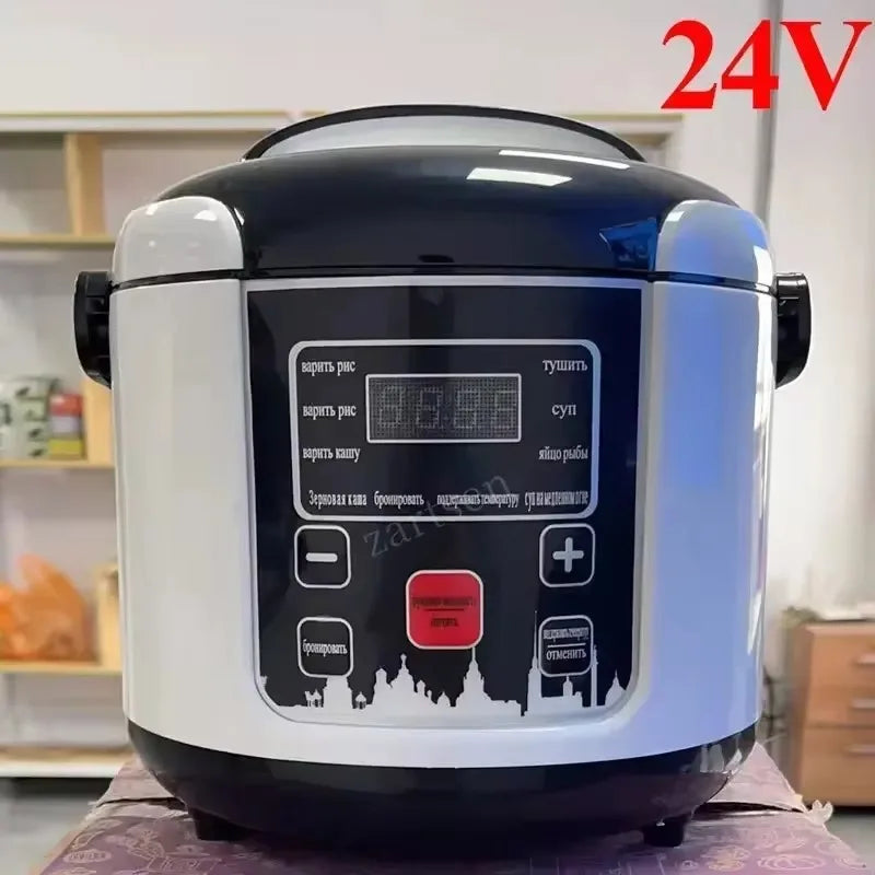 2L Electric Mini Rice Cooker MultiCooker Portable Car Rice Cooker 12V 24V Cooking Machine For Car and Truck