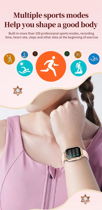 New For HUAWEI FIT3 Smart Watch Women 1.75" HD Display Heart Rate Sport Fitness IP68 Waterproof BT Call Smartwatch For Lady Gift