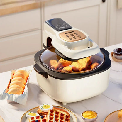 220V Kitchen Technology Air Fryer Home Integrated Fryer  Light Fat Low Oil Frying Multifunction Electric Oven Visual