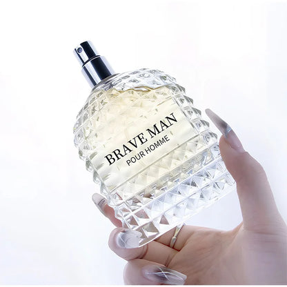 Brave Man For Perfume Charming Cologne Long-lasting Fragrance Tender Woody Scent Leather Notes Oriental Note Eau De Parfum 100ml