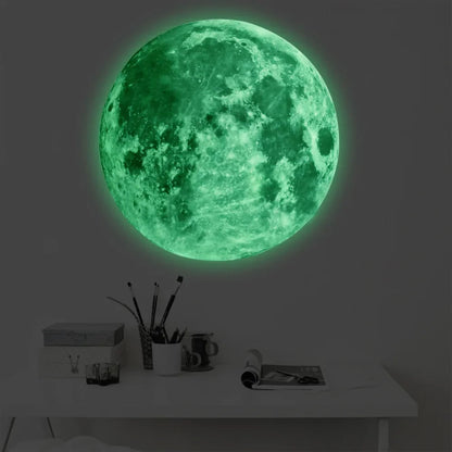 5-30cm Luminous Moon Sticker PVC Waterproof Green Blue Glowing Sticker Home Glow in The Dark Wall Decoration Stickers 여자 알몸 오나홀