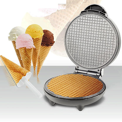 Electric Crispy Egg Roll Maker Omelet Sandwich Iron Crepe Baking Pan Waffle Pancake Oven DIY Ice Cream Cone Machine EU Plug