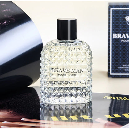 Brave Man For Perfume Charming Cologne Long-lasting Fragrance Tender Woody Scent Leather Notes Oriental Note Eau De Parfum 100ml