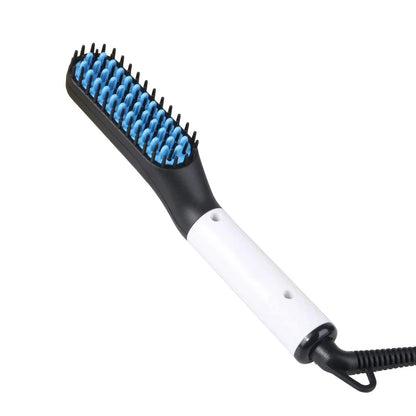 Hot Selling Multifunctional Men'S Beard Straightener Portable 2-In-1 Hair Straightener Brush Salon Men'S Styling Tool