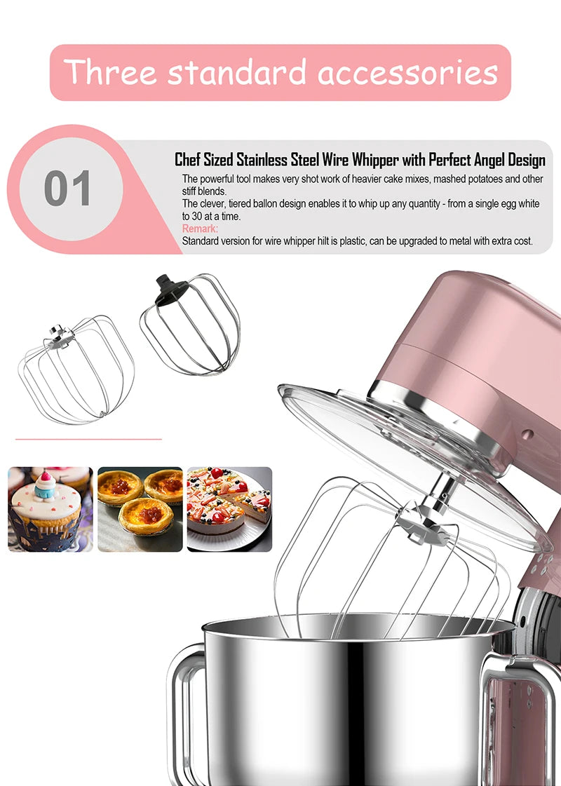 Custom Home Appliance Household 10L 1500W Stand Dough Food Cake Mixer