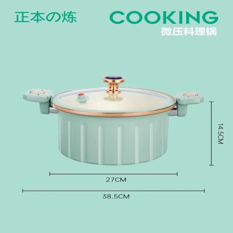 Doublecolor deepened nonstick pot capacity pressure cooker