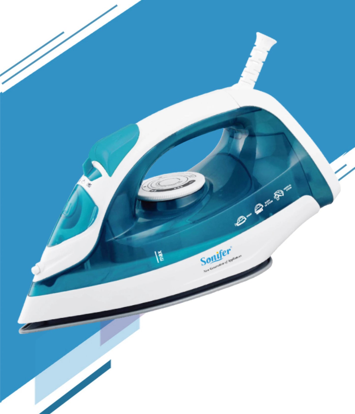 Electric Iron Portable Mini Garment Steamer Steam Iron For Clothing Iron Adjustable Ceramic Soleplate Iron For Ironing Sonifer