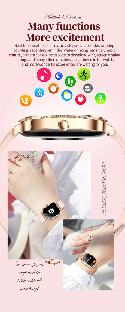 New For HUAWEI FIT3 Smart Watch Women 1.75" HD Display Heart Rate Sport Fitness IP68 Waterproof BT Call Smartwatch For Lady Gift