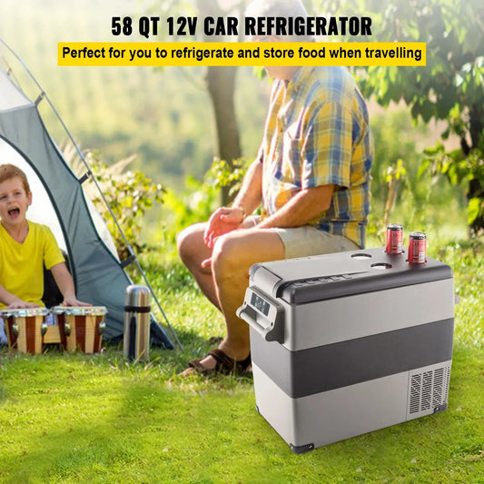 20L/22L/35L/45L/55L Car Refrigerator Mini Fridge Freezer Portable Compressor Cooler 12/24V DC 110-240V Ice Box for Camping