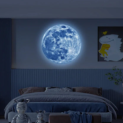 5-30cm Luminous Moon Sticker PVC Waterproof Green Blue Glowing Sticker Home Glow in The Dark Wall Decoration Stickers 여자 알몸 오나홀