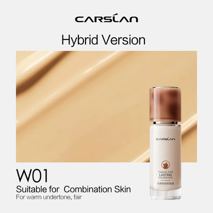 CARSLAN Long-lasting Moisture Matte Liquid Face Foundation Full Coverage Concealer Whitening Oil Control Face Base Makeup