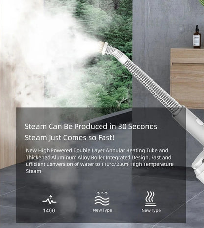 370ml Household Multifunctional 1500W Sterilization And Mite Removal Steam Cleaner Electric Steam Mop 220V EU Plug