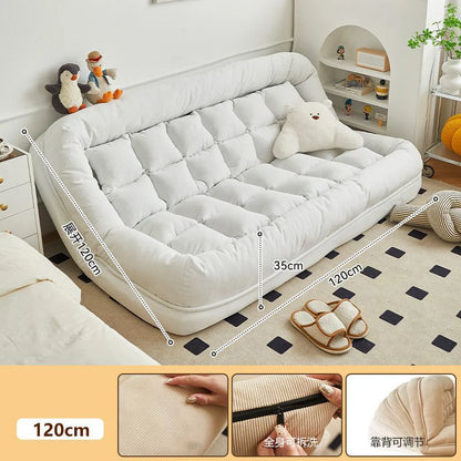 Folding Sofa Angle Adjustable Sofa Bed Sleepable Bedroom Living Room Leisure Chair Recliner Tatami Seating Furniture