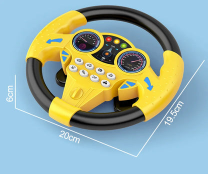 Infant Shining Simulation Steering Wheel Toys Children's Toy Kids Early Education Copilots Stroller Steering Wheel Vocal Toys