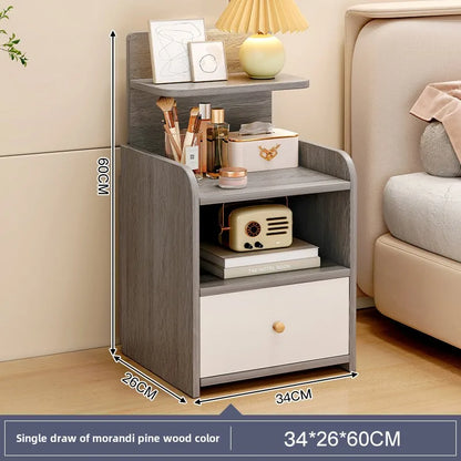 Bedside Table Simple Modern Simple Small Household Storage 협탁Small Cabinet Locker Rack Bedroom Furniture Rental Room Nightstands