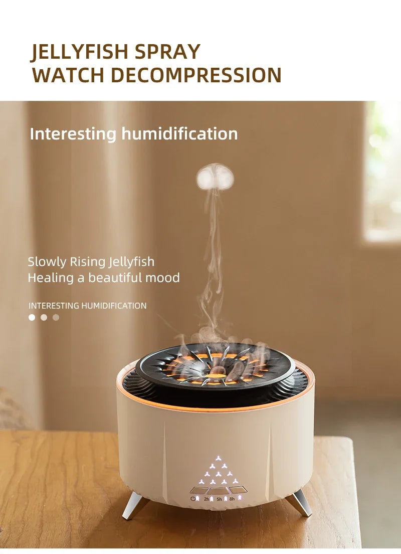 Diffusers for Essential Oils Large Room Cool-Looking Jellyfish Mist 350ml Aromatherapy Diffuser for Home Bedroom Dropshipping