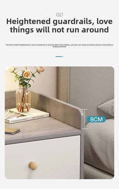 Bedside Table Simple Modern Simple Small Household Storage 협탁Small Cabinet Locker Rack Bedroom Furniture Rental Room Nightstands