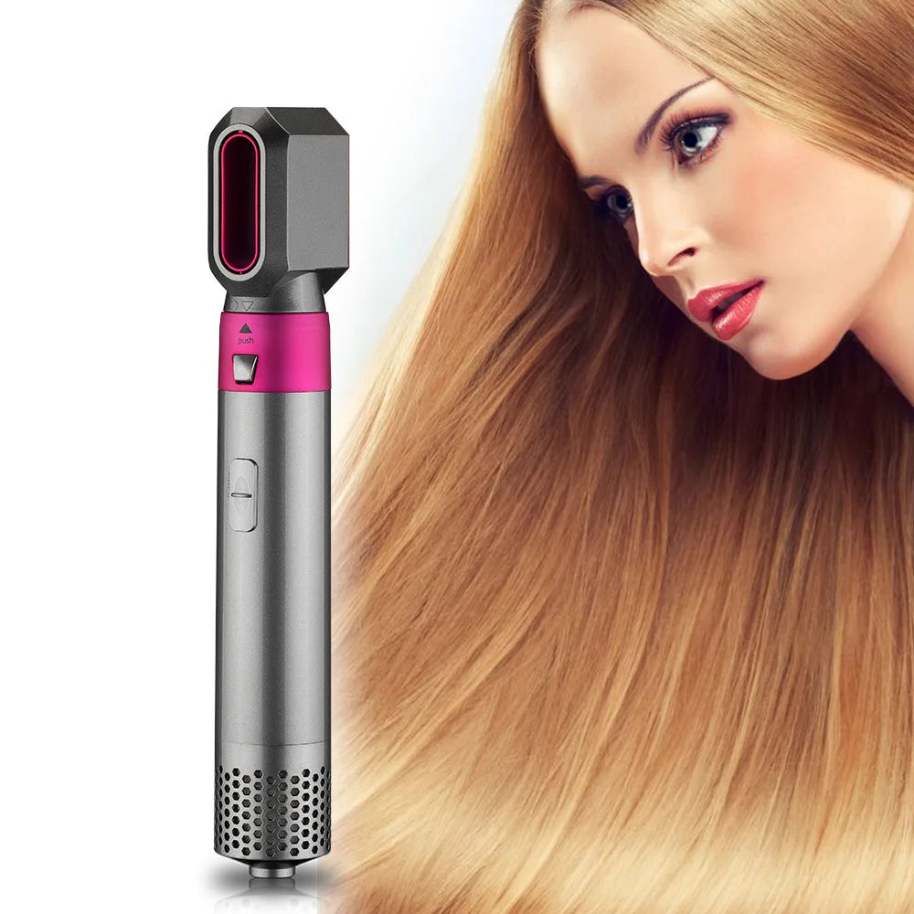 Electric Hair Dryer with Electric Curling Iron 5 in 1 Hair Curler Dryers Curling Rollers Hair Curler with Straightening Brush