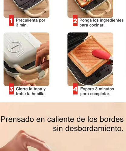 2025 YIDPU Sandwichera 3 en 1 Tostadora eléctrica Waffle Maker Desayuno Pancake Donut Egg Waffle Fish Cake Horno eléctrico