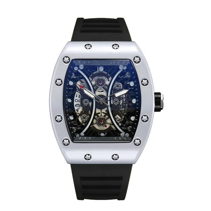 Men's Watch Light Luxury Brand Wine Barrel dial Fashionable Night Glow Sports Watch Calendar Clock Reloj L146