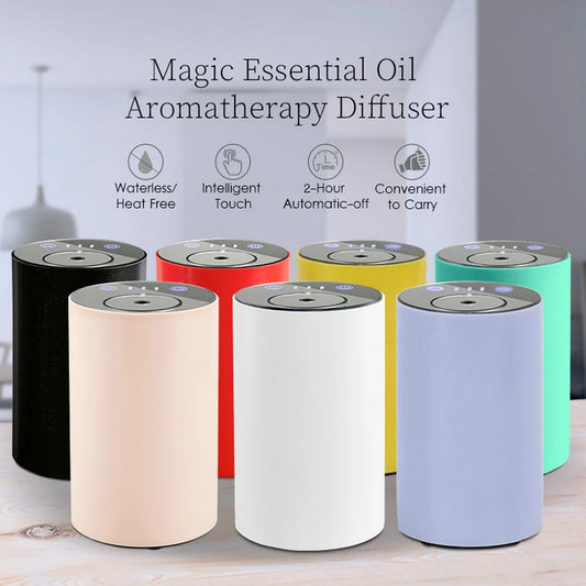 Waterless Aroma Diffusers For Essential Oils Diffuser Aromatherapy Vehicle Portable Smart Car Scent Machine Room Fragrance