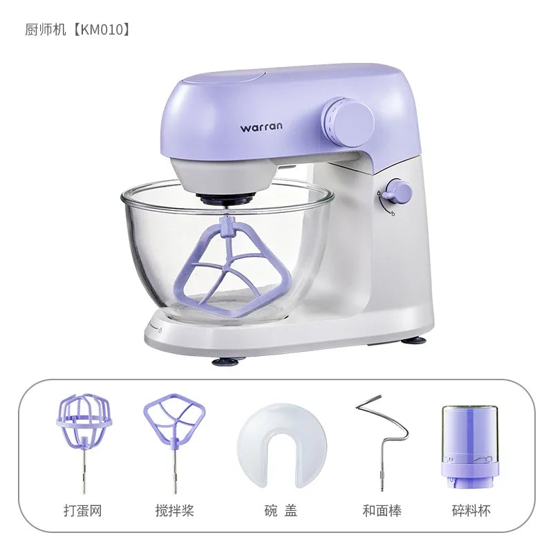 Mute Stand Mixer Household Small Flour-Mixing Machine Dough Mixer Automatic Cream Stirring Fresh Milk Machine