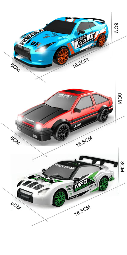 4WD RC Drift Car Remote Control GTRPRO AE86PRO Model 4x4 Racing RTR Radio Truck Vehicle Toy Gift for Boy Girl Children Kid Adult