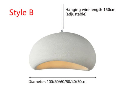 Nordic Wabi Sabi Pendant Lights Modern LED Ceiling Chandelier Lights for Living Room Bedroom Dining Room Home Decor Hanging Lamp