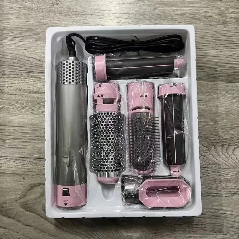 Automatic Curling Iron Five-in-One Hair Styling Comb Home Use Difficult To Blow Dryer Hairdressing Multifunctional Comb