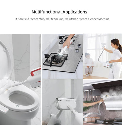 370ml Household Multifunctional 1500W Sterilization And Mite Removal Steam Cleaner Electric Steam Mop 220V EU Plug