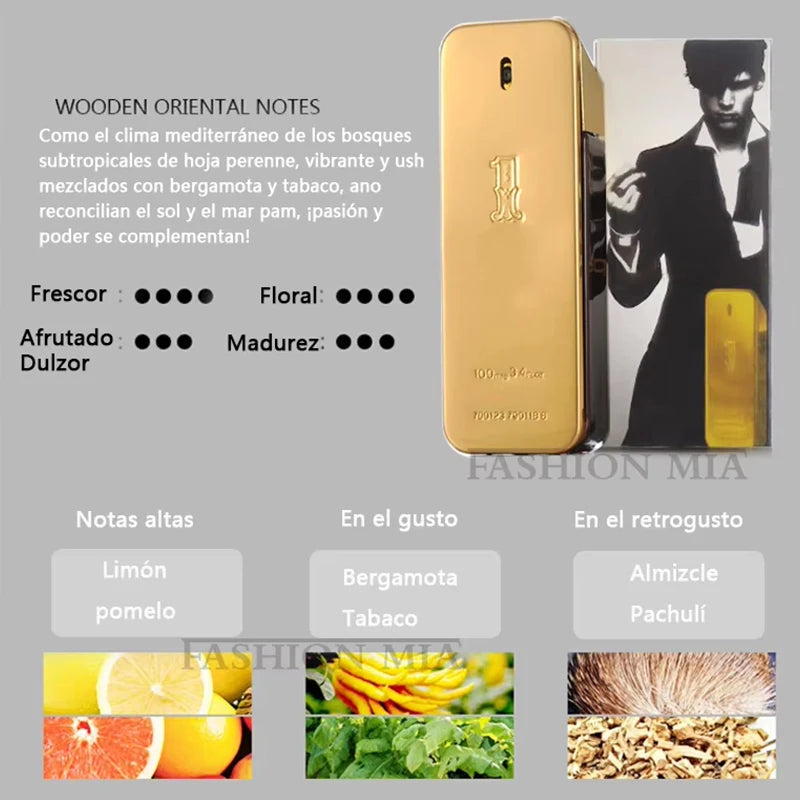 Gold Millionaire Prive Men's Perfume 100ml Tempting Woody Light Fragrance Date Perfume Original Brand Gold Lady Eau De Toilette