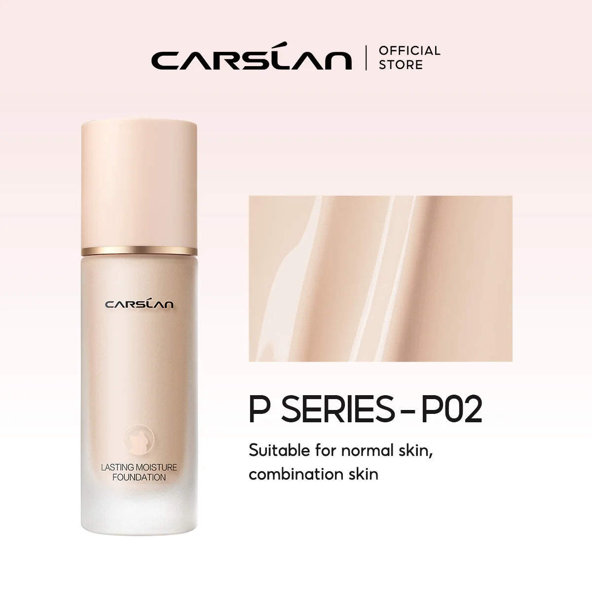 CARSLAN Long-lasting Moisture Matte Liquid Face Foundation Full Coverage Concealer Whitening Oil Control Face Base Makeup