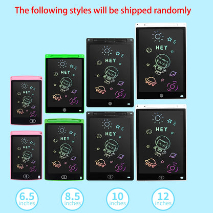 6.5/8.5/10/12 Inch LCD Writing Tablet Drawing Board Graffiti Sketchpad Mgaic Erasable Handwriting Pad Toys for Kids Boys Gifts