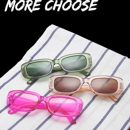 Fashion Sunglasses Classic Retro Square Glasses Women Brand Vintage Travel Small Rectangle Sun Glasses Female Eyewear Anti-Glare