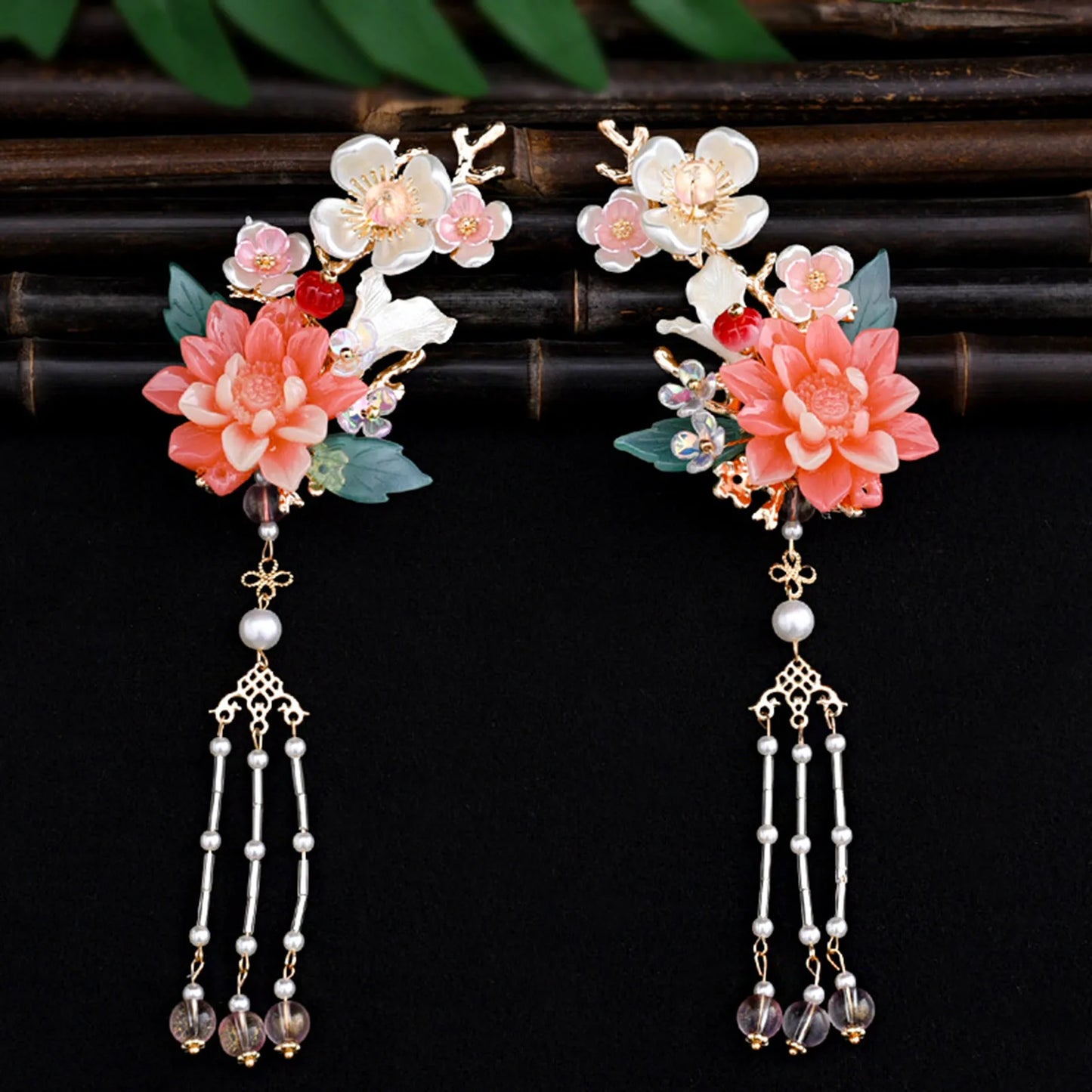 Chinese Hanfu Hair Accessories Set Hair Clip Hairpins Haircomb Bridal Headdress Retro Wedding Hair Accessories Headwear Gift