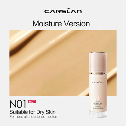 CARSLAN Long-lasting Moisture Matte Liquid Face Foundation Full Coverage Concealer Whitening Oil Control Face Base Makeup