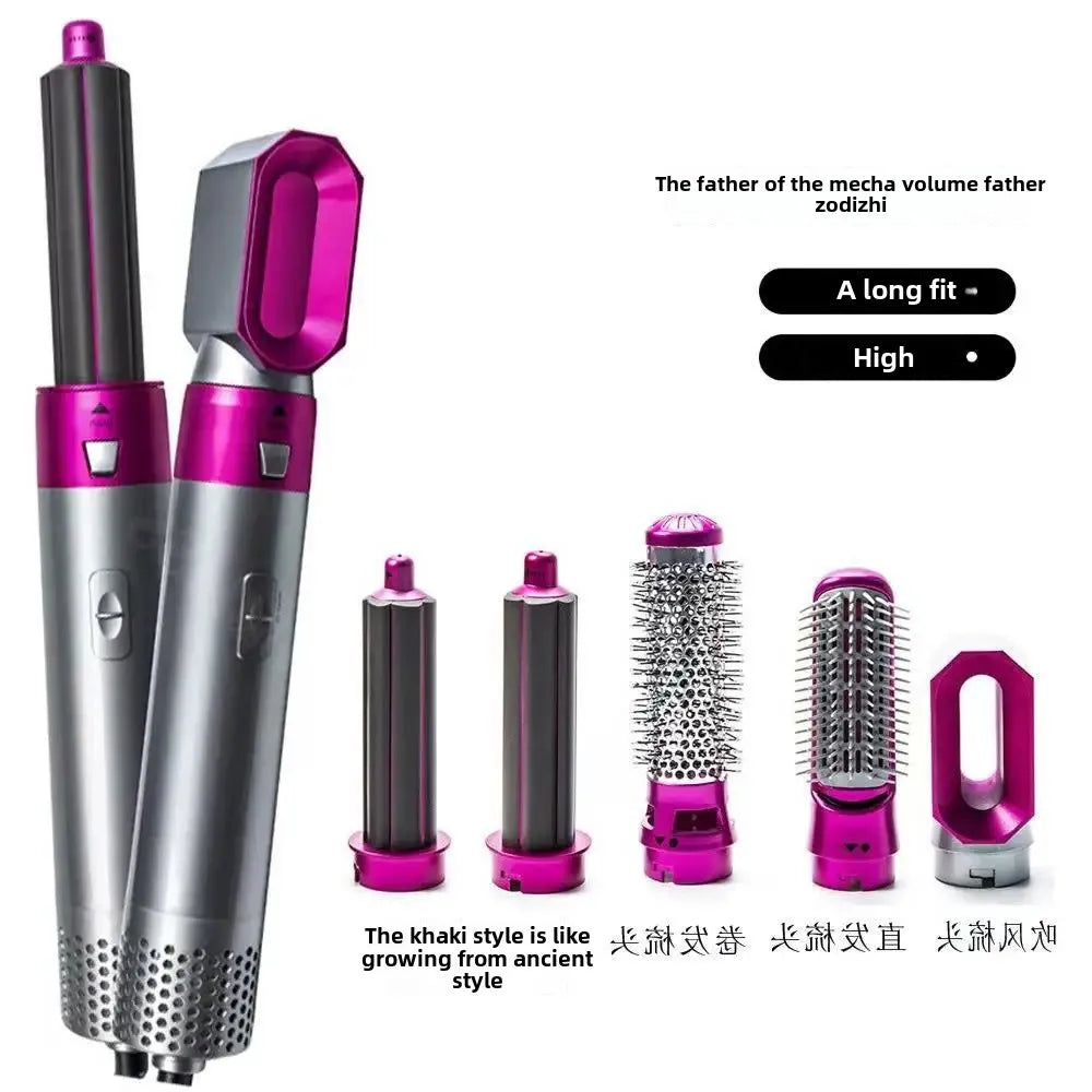 Automatic Curling Iron Five-in-One Hair Styling Comb Home Use Difficult To Blow Dryer Hairdressing Multifunctional Comb