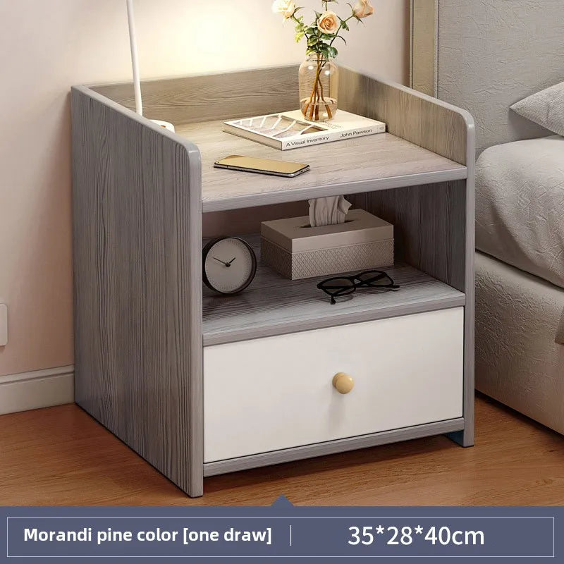 Bedside Table Simple Modern Simple Small Household Storage 협탁Small Cabinet Locker Rack Bedroom Furniture Rental Room Nightstands