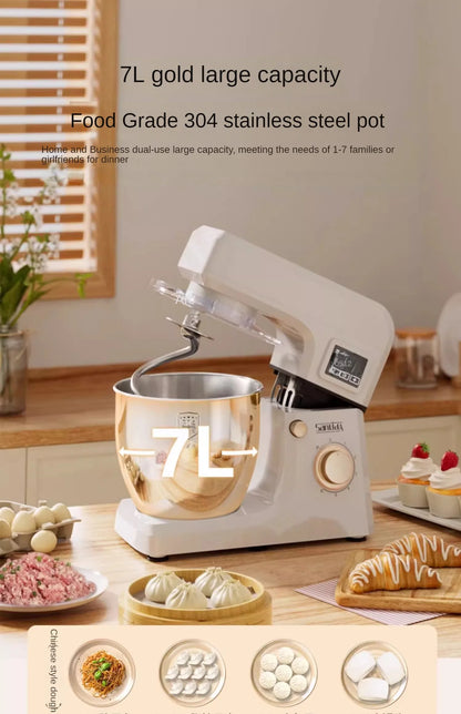 220V Stand Mixer Flour-Mixing Machine Kneading Dough Fermentation Integrated Stirring Noodles Noodles Fresh Milk Machine