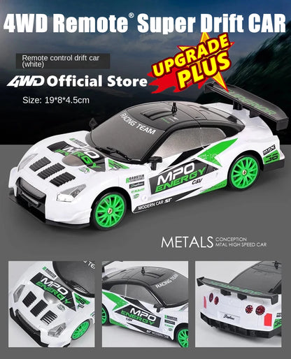 4WD RC Drift Car Remote Control GTRPRO AE86PRO Model 4x4 Racing RTR Radio Truck Vehicle Toy Gift for Boy Girl Children Kid Adult