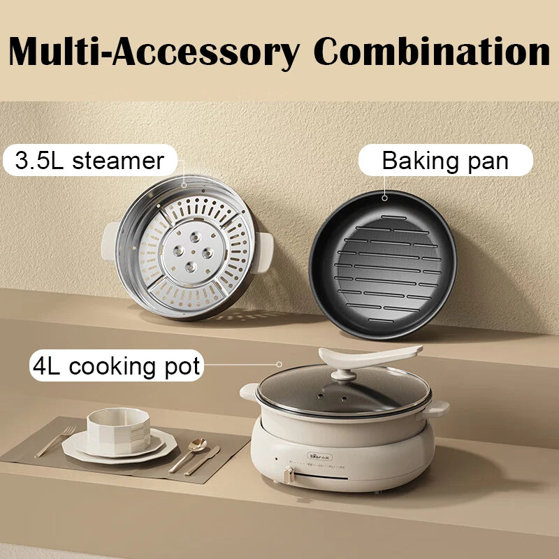 Electric chaffy dish electric steamer multi-purpose pot electric cooker multi-purpose pot split household