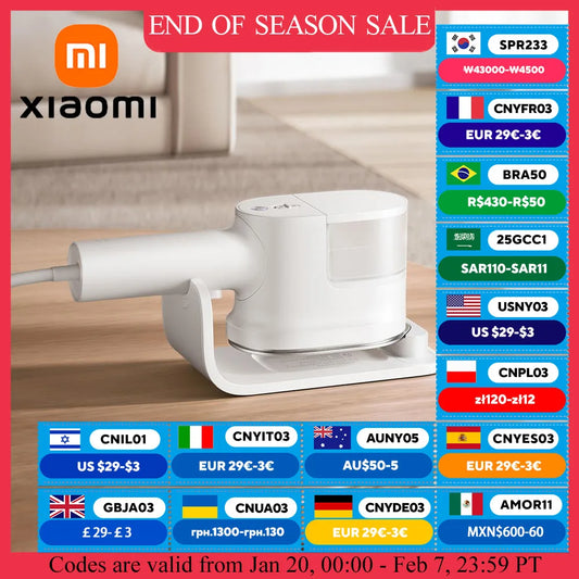 XIAOMI MIJIA Handheld Garment Steamer Home Appliance Portable Vertical Steam Iron For Clothes Electric Steamers Ironing Machine