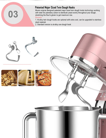 Custom Home Appliance Household 10L 1500W Stand Dough Food Cake Mixer