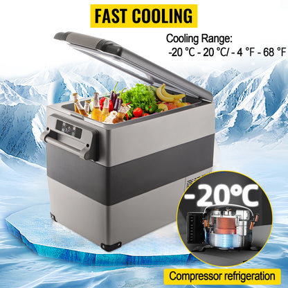 20L/22L/35L/45L/55L Car Refrigerator Mini Fridge Freezer Portable Compressor Cooler 12/24V DC 110-240V Ice Box for Camping