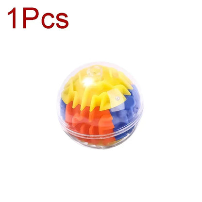 3D Maze Magic Cube Six-sided Transparent Puzzle Speed Cube Rolling Ball Magic Cubes Maze Toys For Children Stress Reliever Toys