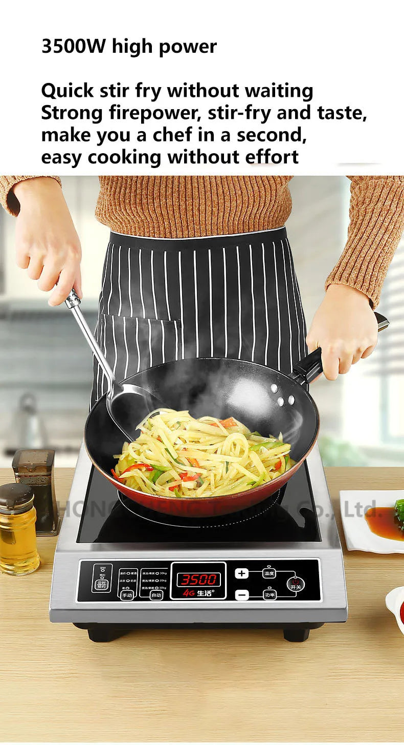 Induction Cooker 3500W High-power Stir-frying Button commercial electric cooker canteen induction cooker  stoves