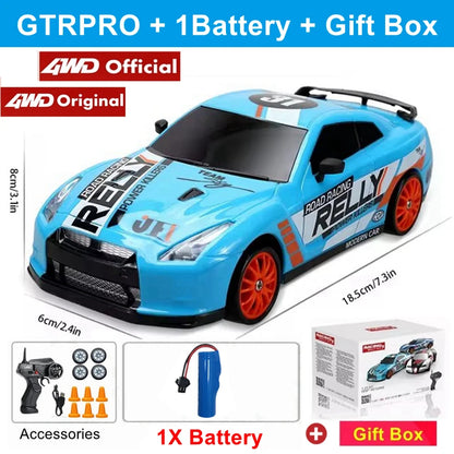 4WD RC Drift Car Remote Control GTRPRO AE86PRO Model 4x4 Racing RTR Radio Truck Vehicle Toy Gift for Boy Girl Children Kid Adult