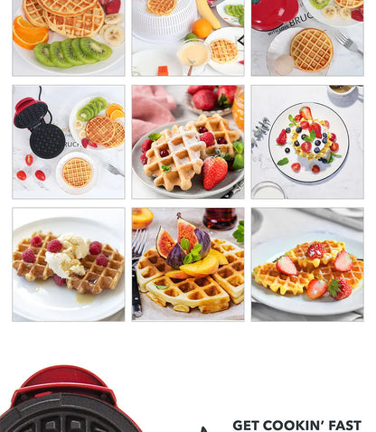 110V&220V Electric Mini Waffles Maker Machine Kitchen Cooking Appliance for Kids Breakfast Dessert  Pot    Small Fried Eggs